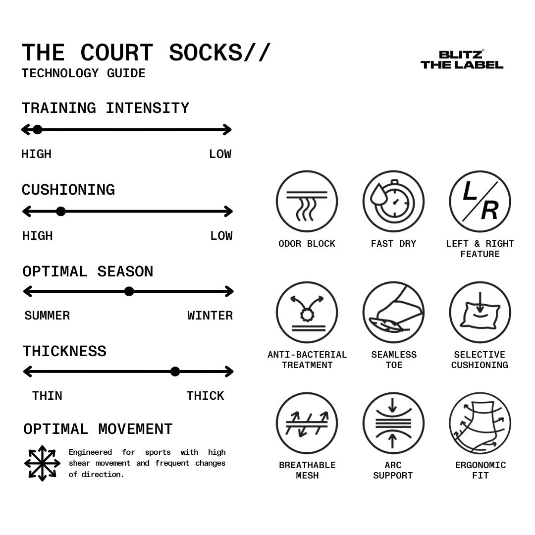 Court Socks (White)