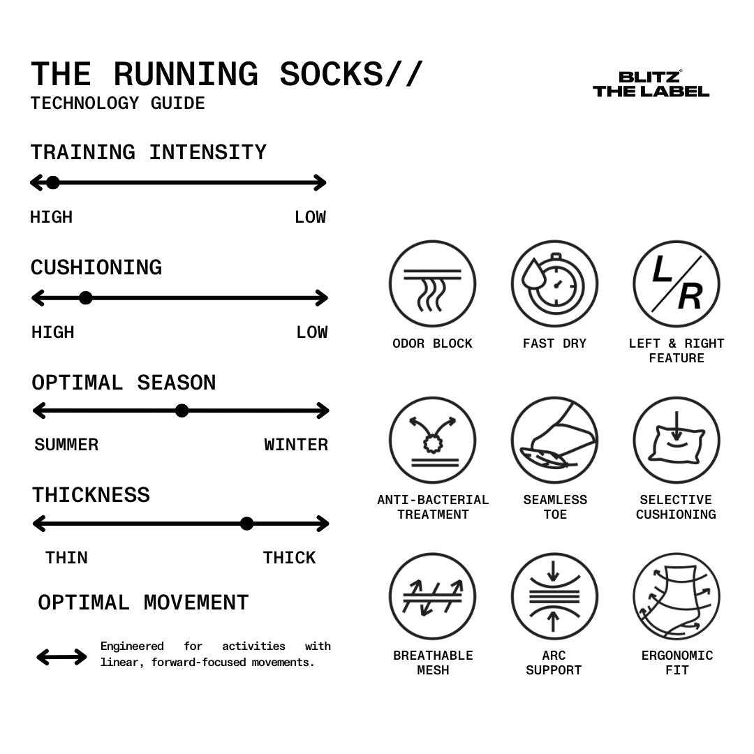 Running Socks (Black)