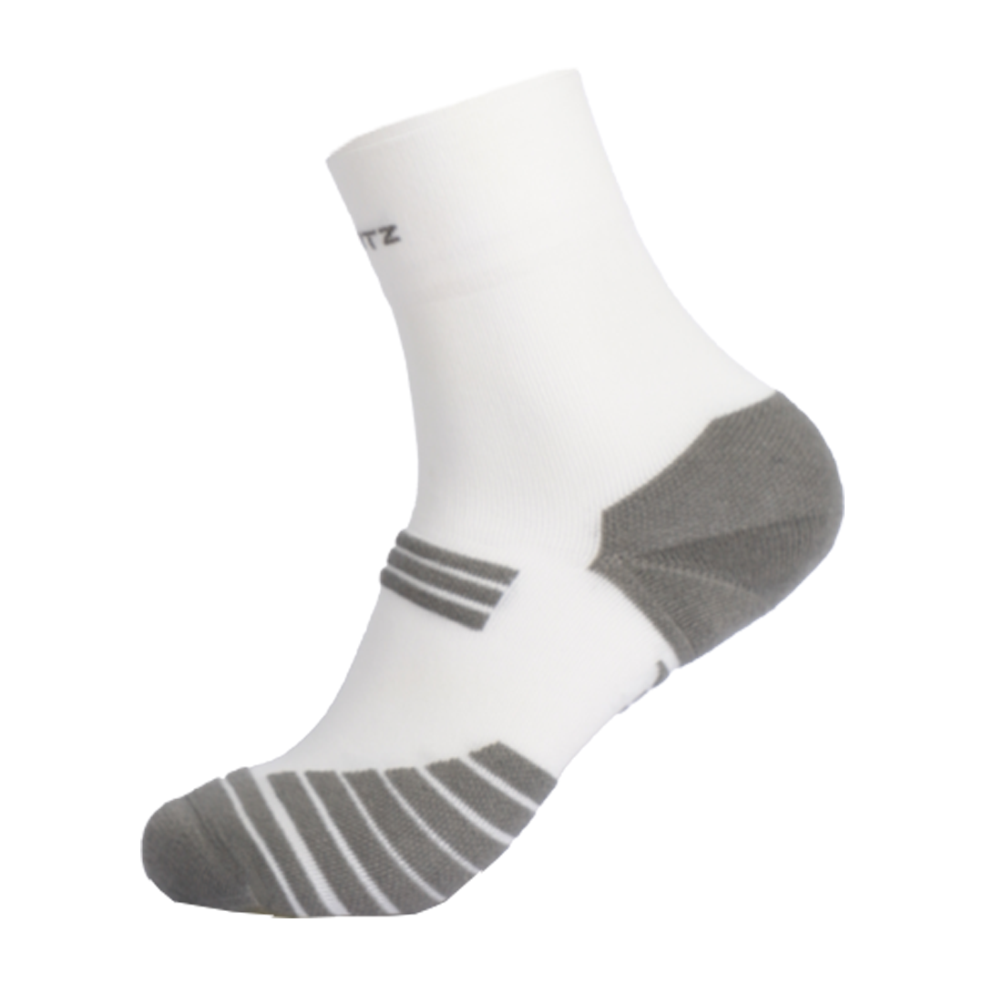 Running Socks (White & Grey)