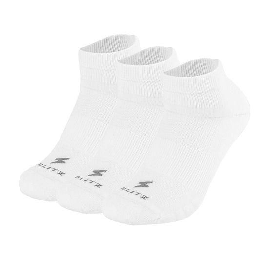Three White Socket Multi-Purpose Socks
